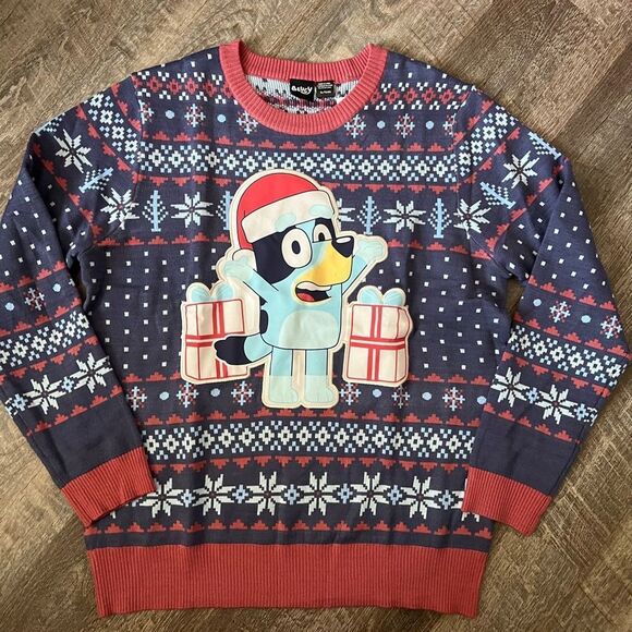 Bluey Intarsia Graphic Sweater- Size XL - Picture 1 of 7